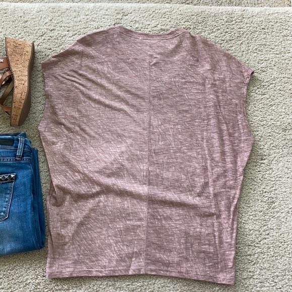 Short Sleeve, Mauve Mineral Wash Tee - Picture 9 of 9